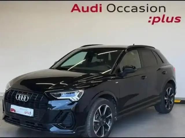 Noir mythe métallisé/noir mythe métallisé Occasion 2022 Audi Q3 S-Line SUV | 38 990 € (Prix assez cher) - Image 1/4