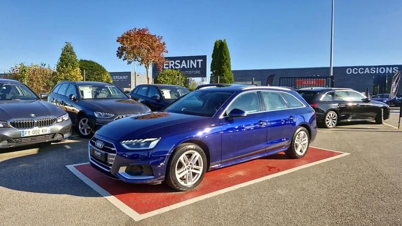 Bleu Utilisé 2021 Audi A4 Business Break | 26 990 € (Prix assez cher) - Image 1/4