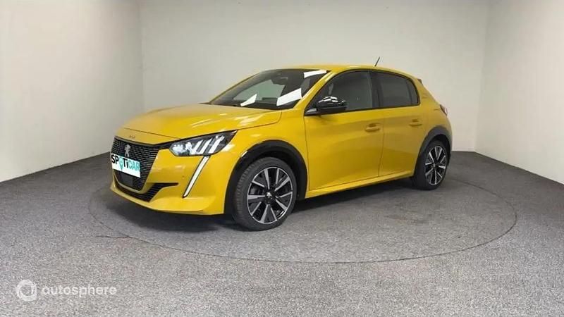 Jaune Utilisé 2019 Peugeot 208 GT-line Citadine | 11 599 € (Prix juste) - Image 1/4