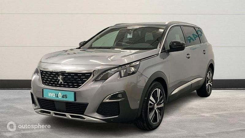 Gris Utilisé 2020 Peugeot 5008 GT-line Monospace | 21 499 € (Prix juste) - Image 1/4