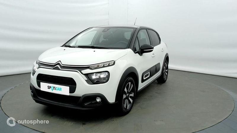 Blanc Occasion 2023 Citroën C3 PureTech Citadine | 12 635 € (Prix juste) - Image 1/4