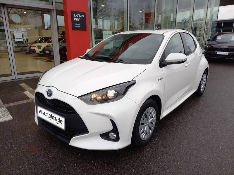 Blanc pur Occasion 2021 Toyota Yaris Hybrid Citadine | 17 489 € (Bon prix) - Image 1/4