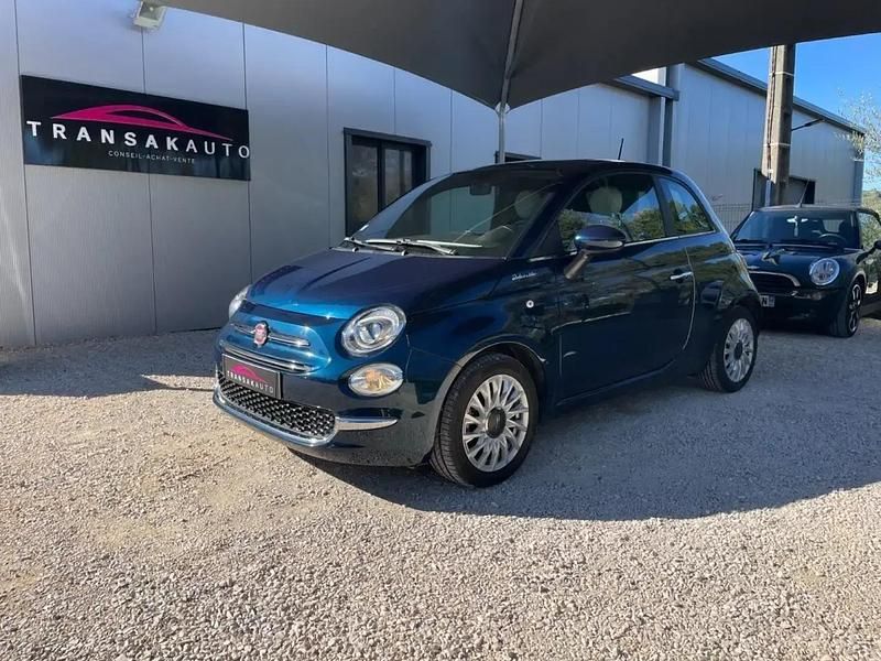 Bleu Utilisé 2021 Fiat 500 Dolcevita Citadine | 9 990 € (Prix juste) - Image 1/4