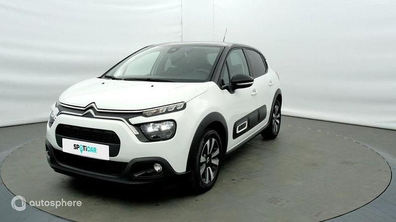 Blanc Occasion 2023 Citroën C3 PureTech Citadine | 12 227 € (Prix juste) - Image 1/4