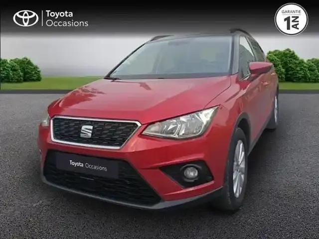Rouge passion/toit noir minuit Occasion 2019 Seat Arona SUV | 13 490 € (Bon prix) - Image 1/4