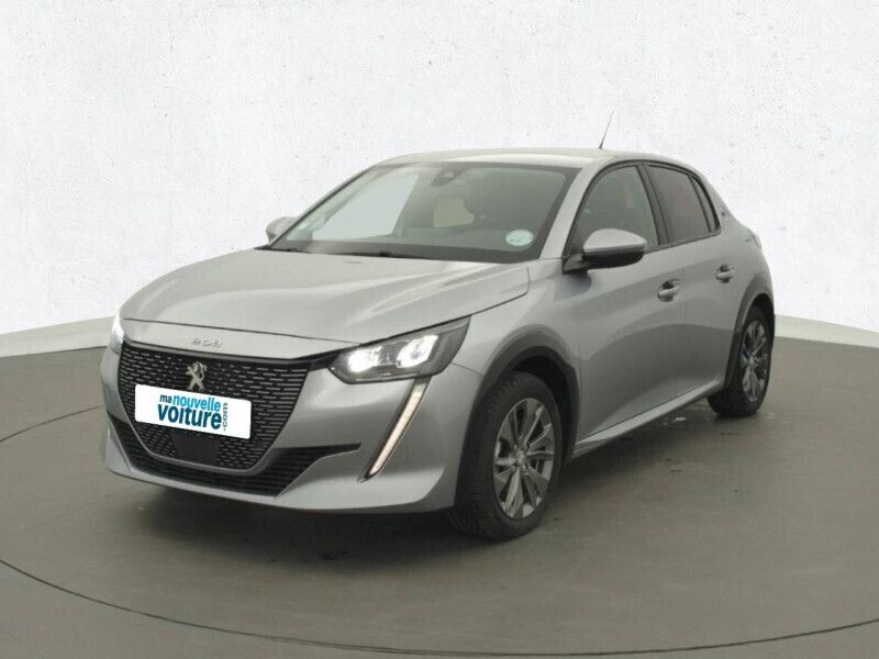 Gris Utilisé 2021 Peugeot e-208 Citadine | 14 490 € (Bon prix) - Image 1/4