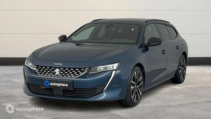 Bleu Utilisé 2021 Peugeot 508 GT Break | 24 299 € (Prix juste) - Image 1/4