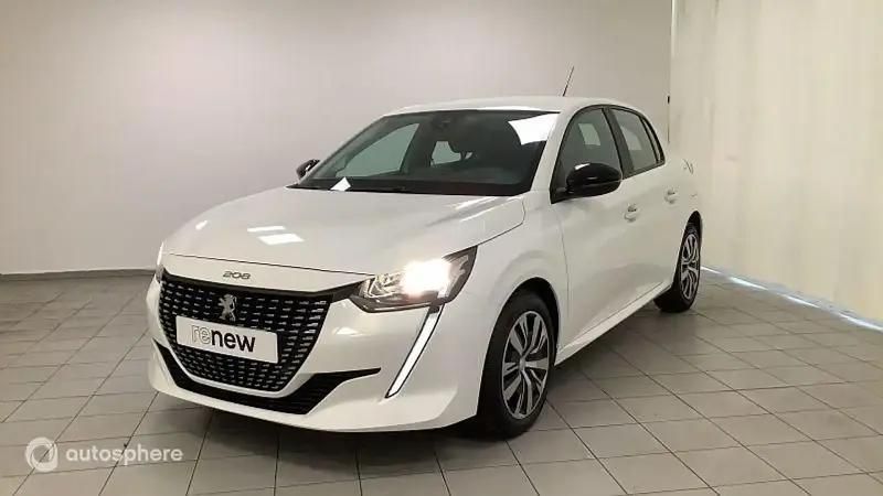 Blanc Utilisé 2023 Peugeot 208 Active Citadine | 14 499 € (Prix juste) - Image 1/4