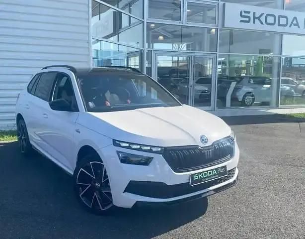 Blanc Occasion 2023 Skoda Kamiq Monte Carlo SUV | 23 290 € (Bon prix) - Image 1/4