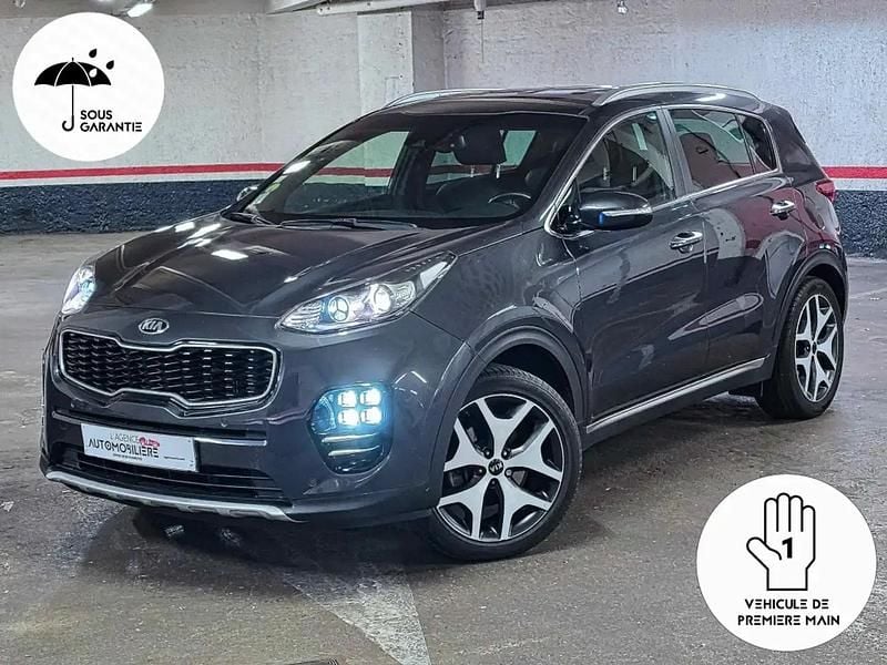 Gris Occasion 2018 Kia Sportage GT-Line SUV | 15 990 € (Super prix) - Image 1/4