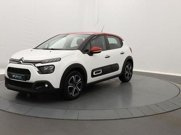 Blanc Utilisé 2022 Citroën C3 PureTech Citadine | 11 690 € (Prix juste) - Image 1/4