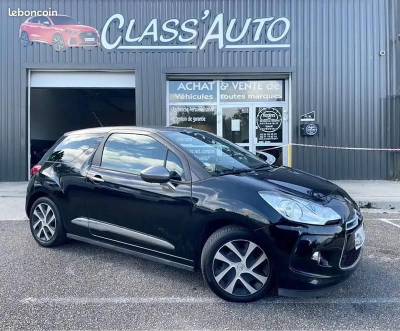 Noir Utilisé 2014 Citroën DS3 So Chic Berline | 8 990 € (Prix juste) - Image 1/4