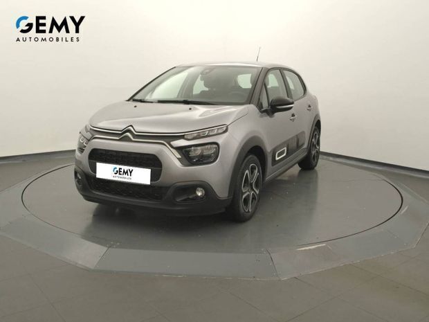 Gris Utilisé 2022 Citroën C3 Feel Citadine | 10 440 € (Bon prix) - Image 1/4