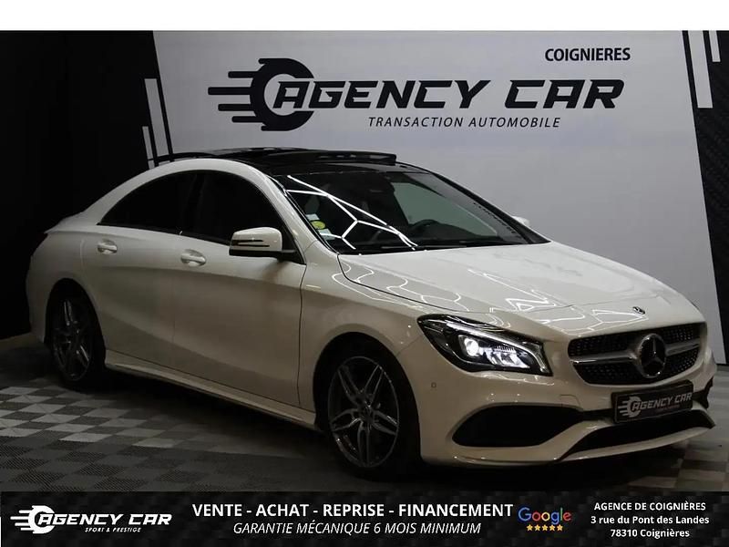Blanc Occasion 2019 Mercedes CLA200 AMG line Berline | 23 899 € (Super prix) - Image 1/4