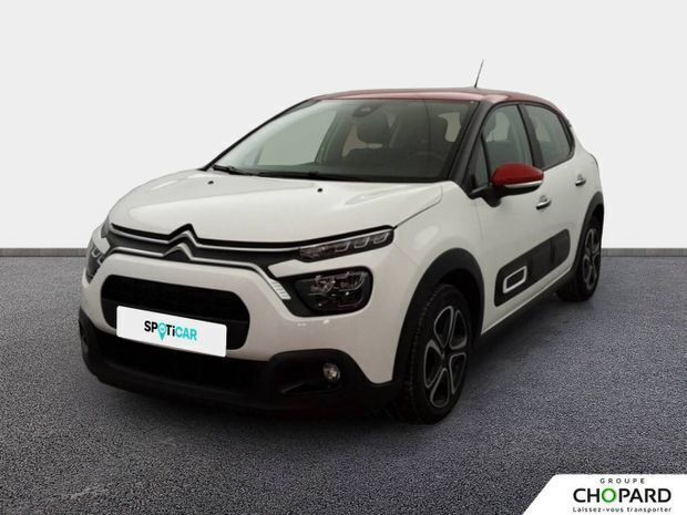 Blanc Utilisé 2022 Citroën C3 Shine Citadine | 10 790 € (Prix juste) - Image 1/4