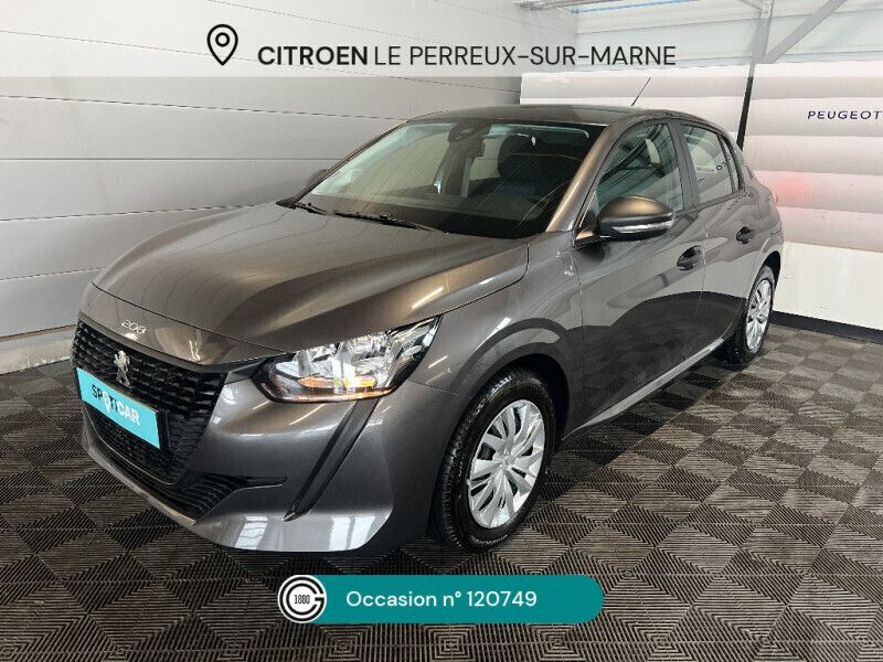 Gris Utilisé 2022 Peugeot 208 Business-Line Citadine | 11 250 € (Bon prix) - Image 1/4