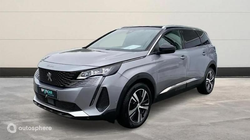 Gris Utilisé 2021 Peugeot 5008 GT Monospace | 21 499 € (Prix juste) - Image 1/4