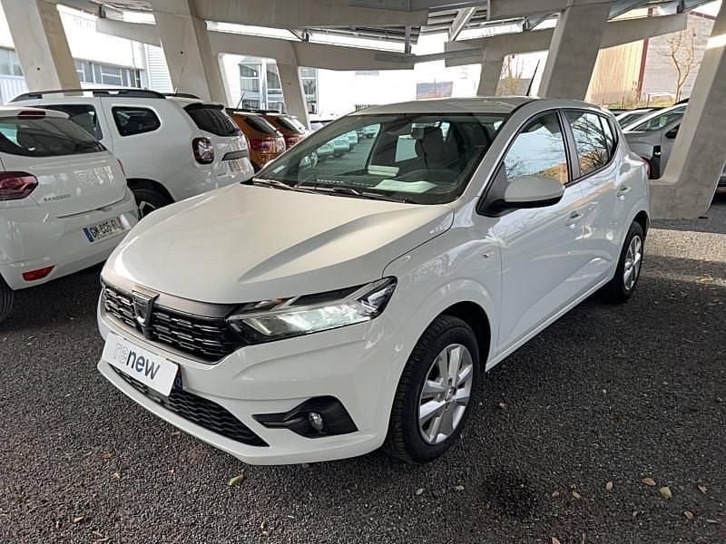 Blanc Utilisé 2022 Dacia Sandero Comfort Citadine | 12 890 € (Prix juste) - Image 1/2