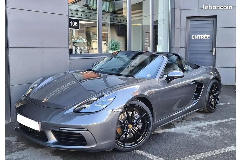 Occasion Porsche 718 Boxster 300 ch (220 kW) 2017 Gris Cabriolet