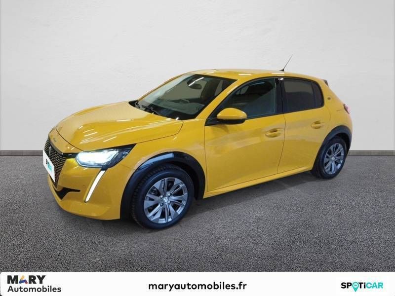 Jaune Utilisé 2020 Peugeot e-208 Allure Citadine | 14 990 € (Prix juste) - Image 1/3