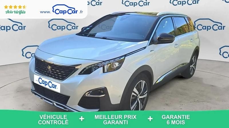 Blanc Utilisé 2017 Peugeot 5008 GT-line Monospace | 14 190 € (Bon prix) - Image 1/4