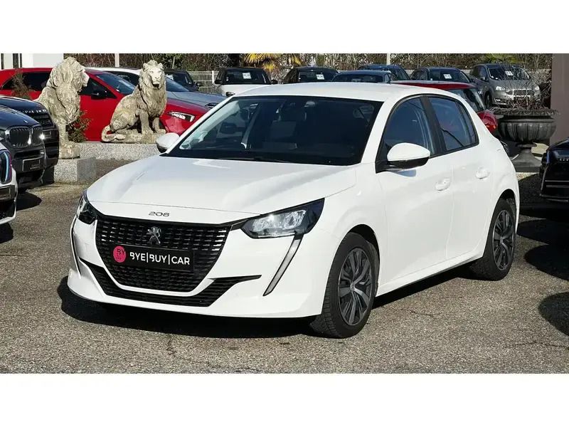 Blanc Utilisé 2020 Peugeot 208 Active Citadine | 13 490 € (Prix assez cher) - Image 1/4