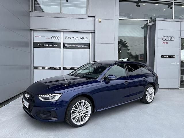 Bleu navarre métallisé Utilisé 2024 Audi A4 Design Break | 45 900 € (Prix cher) - Image 1/4
