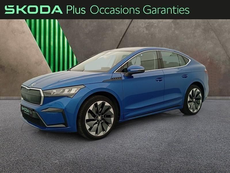 Bleu racing métallisée Utilisé 2023 Skoda Enyaq iV SUV | 36 490 € - Image 1/4