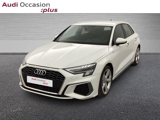 Blanc ibis Occasion 2023 Audi A3 S-Line | 27 900 € (Bon prix) - Image 1/4