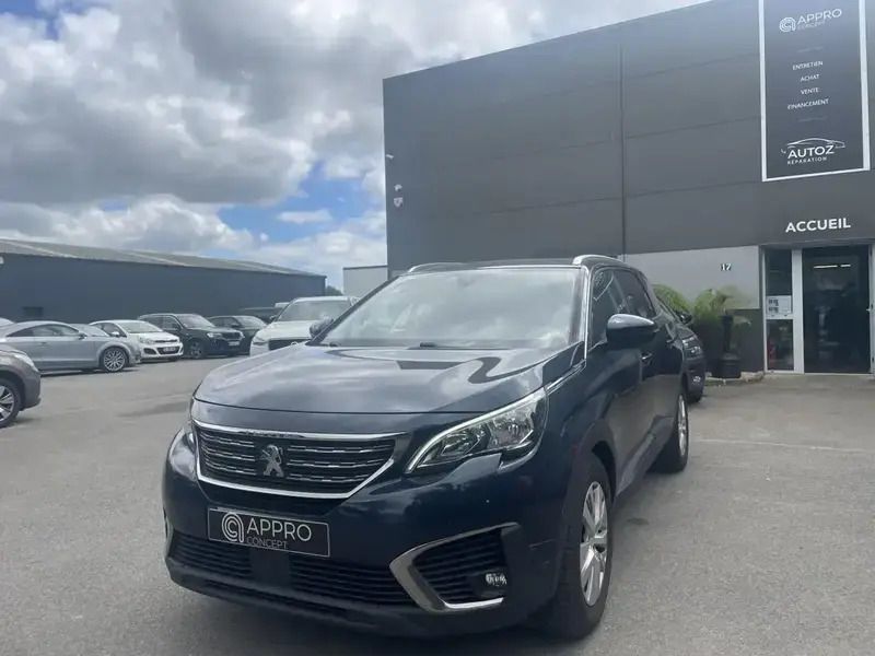 Bleu Utilisé 2019 Peugeot 5008 Active Monospace | 12 490 € (Prix cher) - Image 1/4