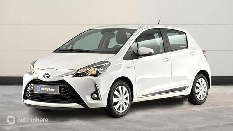 Blanc Occasion 2020 Toyota Yaris Hybrid Berline | 15 499 € (Bon prix) - Image 1/4