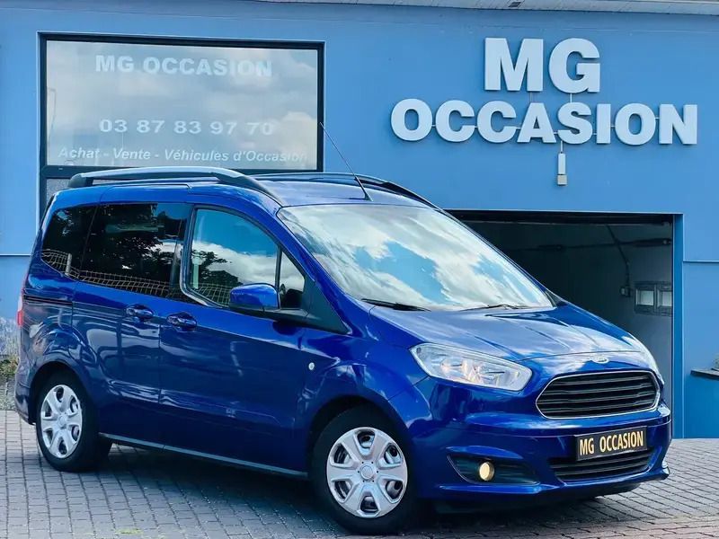 Bleu Utilisé 2014 Ford Tourneo Courier Trend Monospace | 9 490 € (Super prix) - Image 1/4