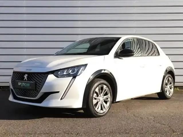 Blanc nacré Occasion 2022 Peugeot e-208 Allure Citadine | 16 900 € - Image 1/4