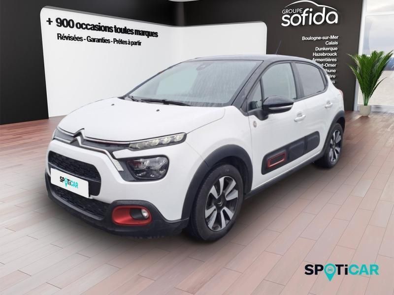 Blanc Utilisé 2021 Citroën C3 PureTech Citadine | 11 990 € (Prix juste) - Image 1/3
