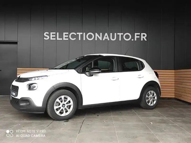 Blanc Utilisé 2019 Citroën C3 Feel Citadine | 12 990 € (Prix cher) - Image 1/4