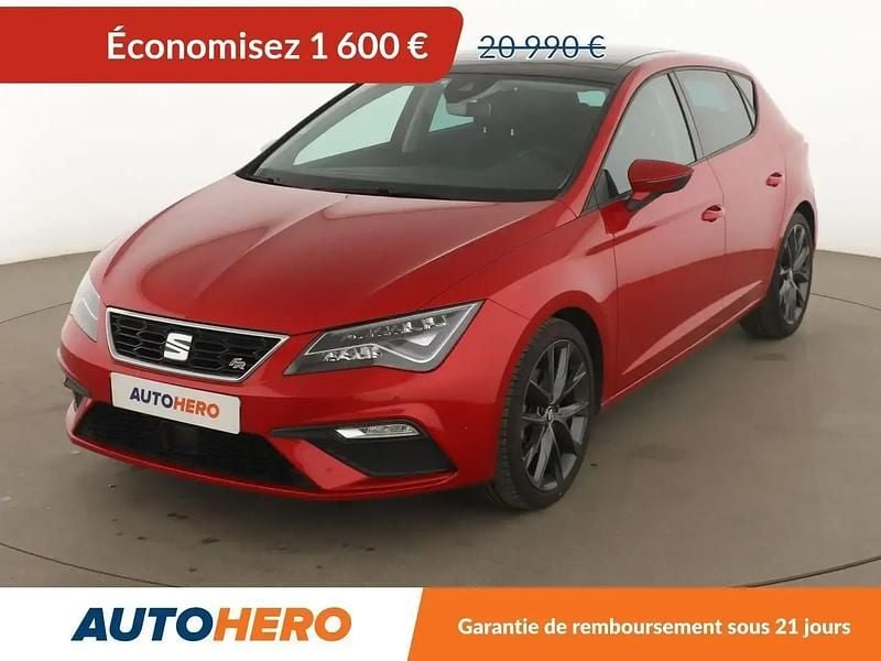 Rouge Utilisé 2019 Seat Leon FR Berline | 19 390 € (Super prix) - Image 1/2