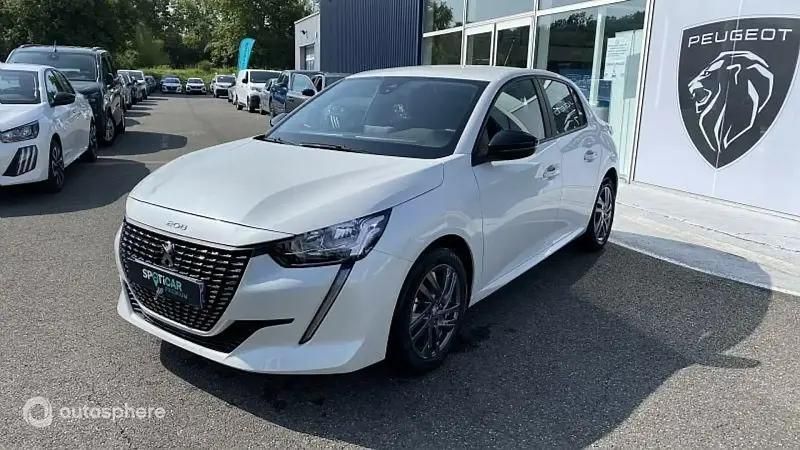 Blanc Utilisé 2022 Peugeot 208 Active Citadine | 13 499 € (Prix juste) - Image 1/4