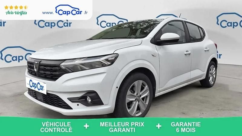 Blanc Occasion 2022 Dacia Sandero Comfort Citadine | 10 990 € (Bon prix) - Image 1/4