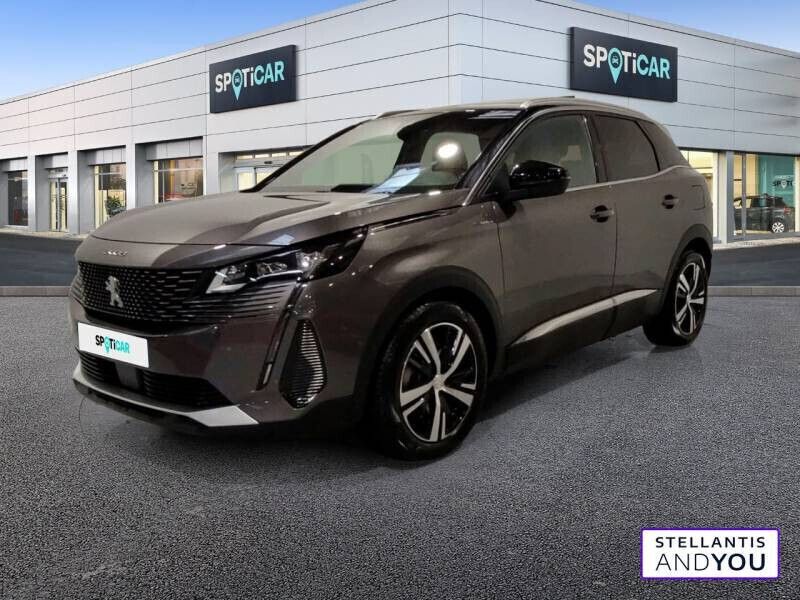 Gris Utilisé 2021 Peugeot 3008 GT | 22 390 € (Prix juste) - Image 1/4