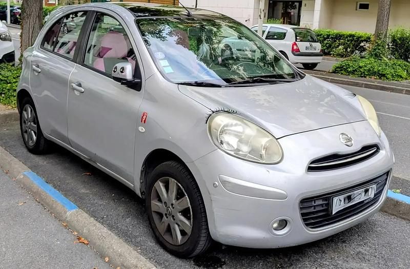 Gris Utilisé 2013 Nissan Micra Citadine | 5 700 € (Prix juste) - Image 1/4
