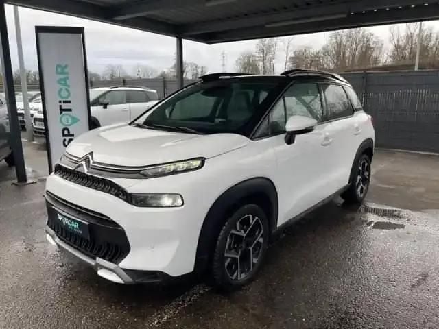 Occasion Citroën C3 Aircross PureTech 2021 Blanc banquise (o) + noir perla nera SUV