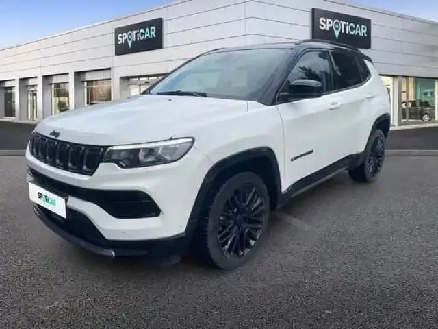 Alpine white+toit noir Occasion 2023 Jeep Compass SUV | 23 876 € (Super prix) - Image 1/4