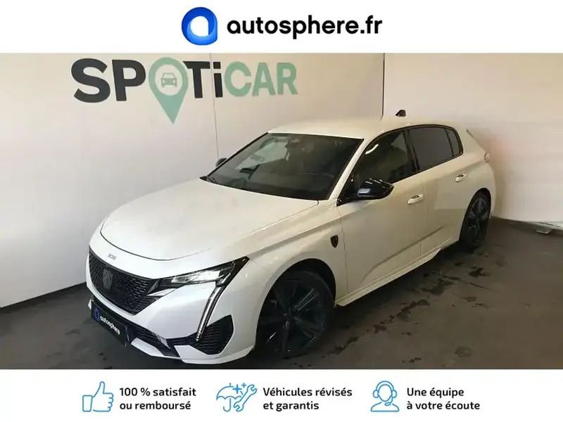 Blanc okénite (m) Utilisé 2023 Peugeot 308 GT Berline | 23 499 € (Prix cher) - Image 1/4