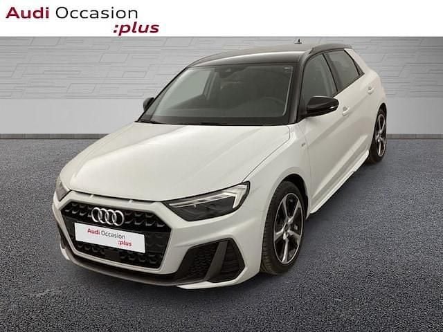 Nouvelle Audi A1 Sportback S-Line 116 ch (85 kW) 2025 Blanc glacier métallisé noir mythe métallisé Citadine