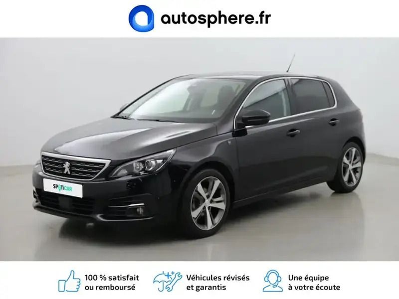 Noir perla nera Utilisé 2019 Peugeot 308 S Berline | 12 299 € (Super prix) - Image 1/4