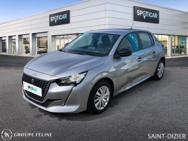 Gris Utilisé 2022 Peugeot 208 Active Citadine | 12 360 € (Prix juste) - Image 1/4
