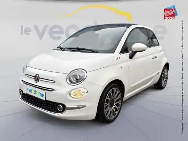 Bossa nova white pastel Occasion 2021 Fiat 500 Star Berline | 12 999 € (Prix juste) - Image 1/4