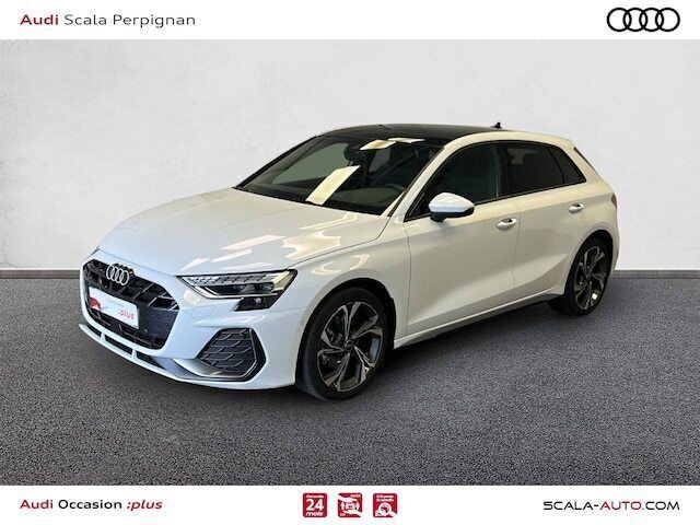 Blanc glacier métallisé Utilisé 2025 Audi A3 S-Line | 36 990 € (Prix assez cher) - Image 1/4