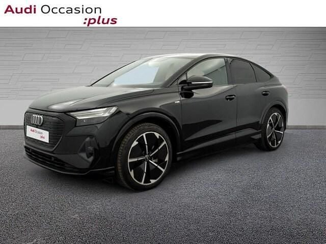 Noir mythe métallisé Utilisé 2022 Audi Q4 Sportback e-tron S-Line SUV | 36 900 € (Prix juste) - Image 1/4