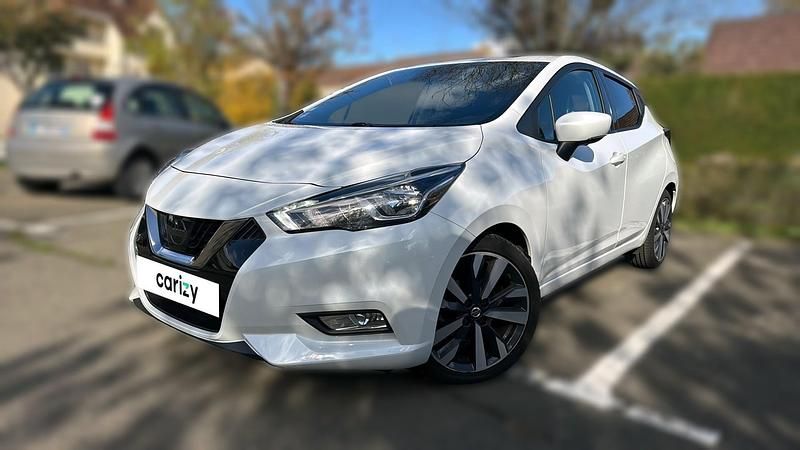 Gris Utilisé 2020 Nissan Micra Tekna Citadine | 9 990 € (Prix juste) - Image 1/4